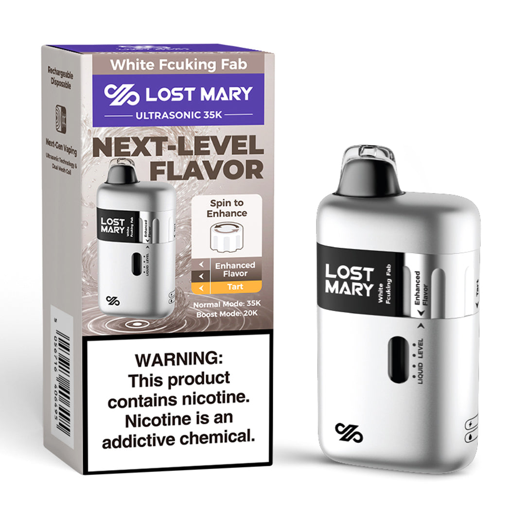 Lost Mary Ultrasonic 35k White Fcuking fab
