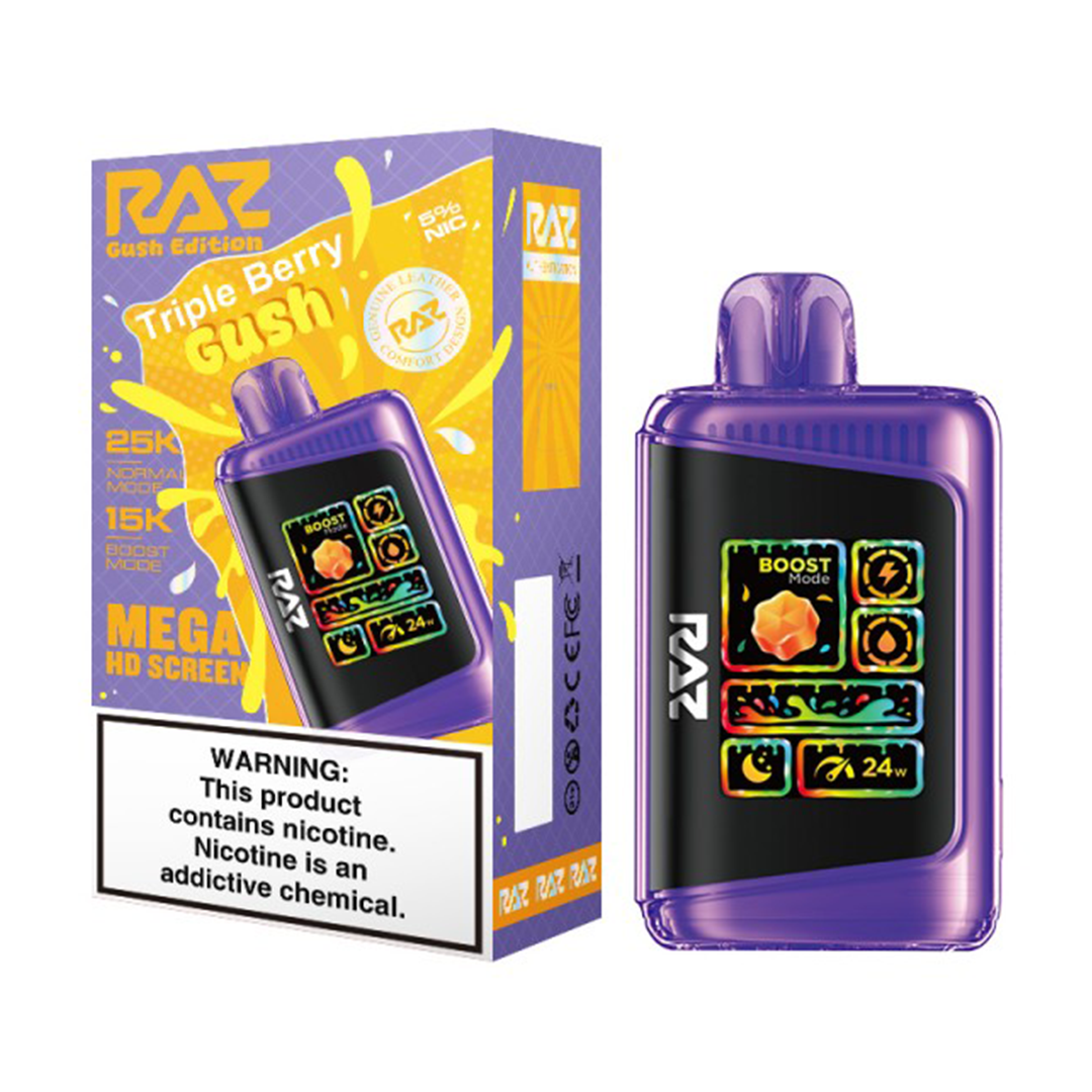 RAZ LTX 25K Triple Berry Gush Press Vape RAZ LTX 25K Triple Berry Gush Press Vape