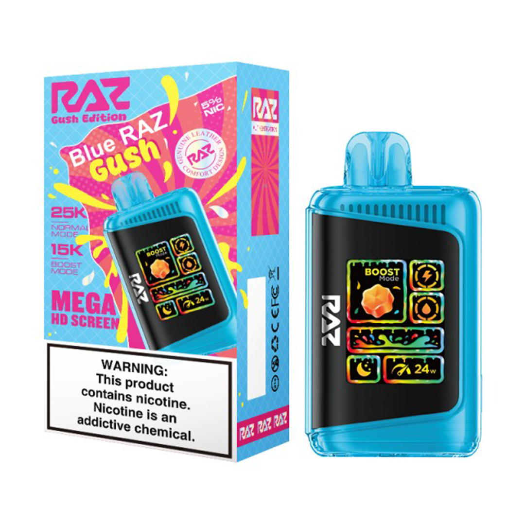 RAZ LTX 25K Blue Raz Gush Press Vape RAZ LTX 25K Blue Raz Gush Press Vape