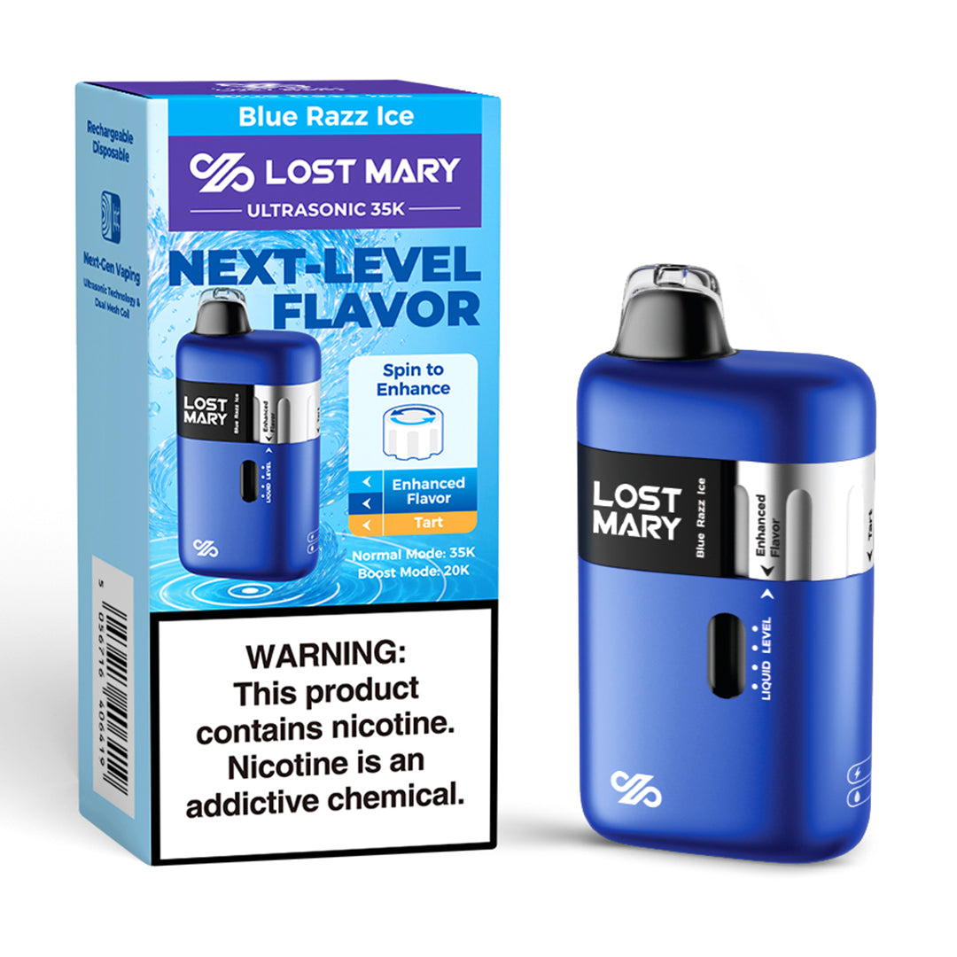 Lost Mary Ultrasonic 35k Blue Razz Ice