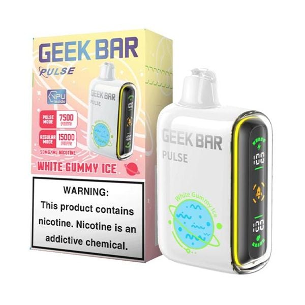 Geek Bar Pulse 15k White Gummy Ice