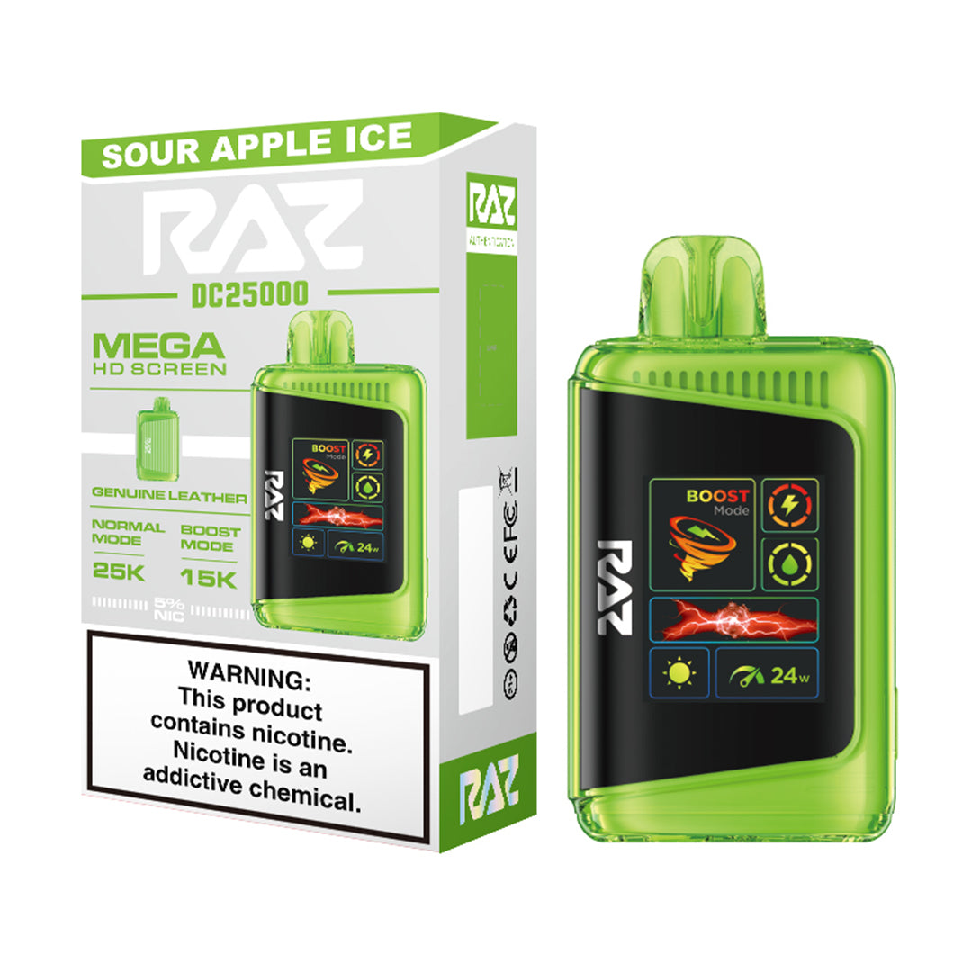 raz 2500 vape flavors RAZ LTX 25K Sour Apple Ice – Press Vape
