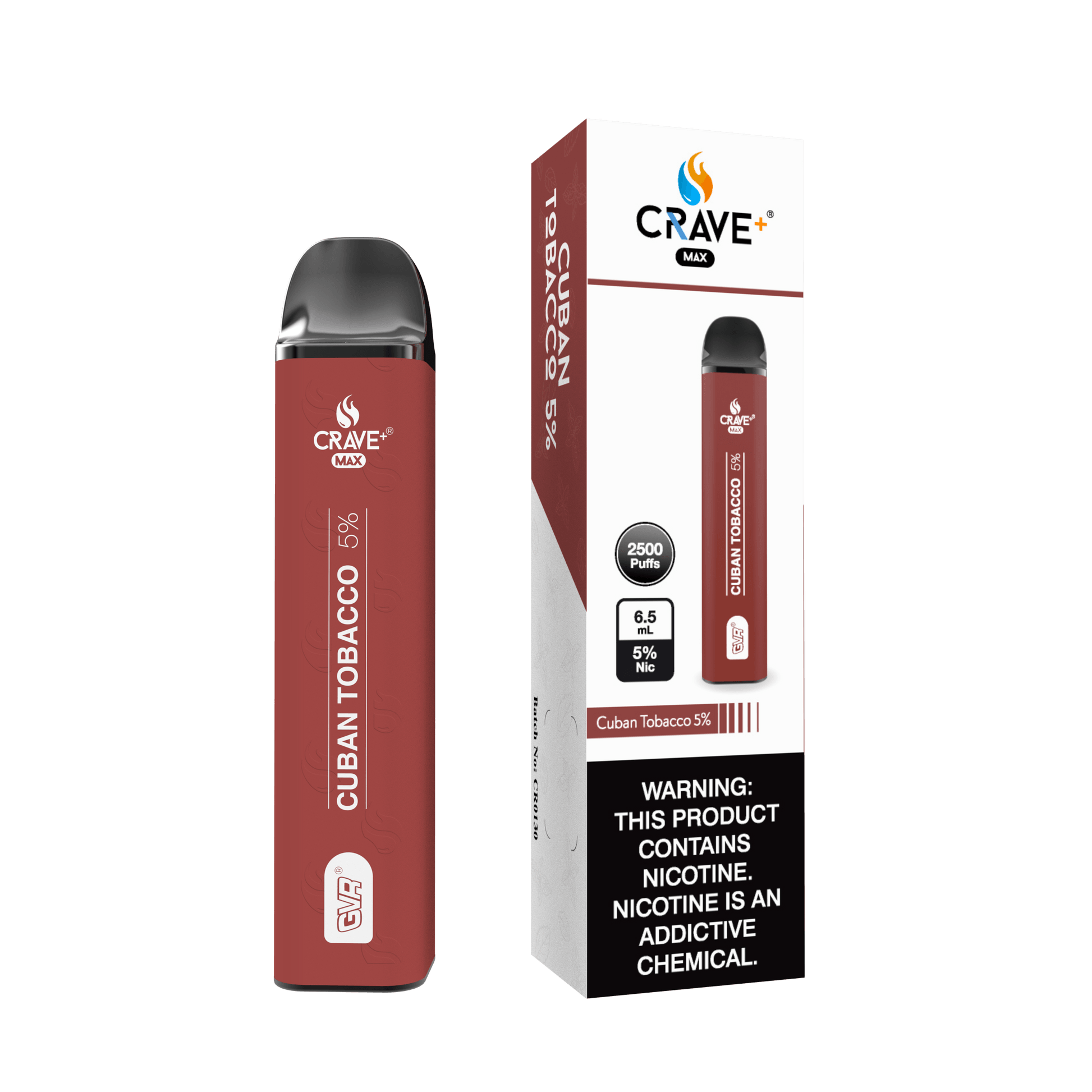 Crave Max 2500  Cuban Tobacco