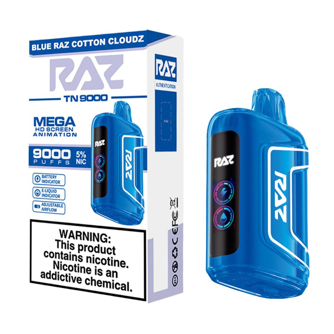 Raz 9000 - Blue Raz 9000 Cotton Clouds - TK PLUS