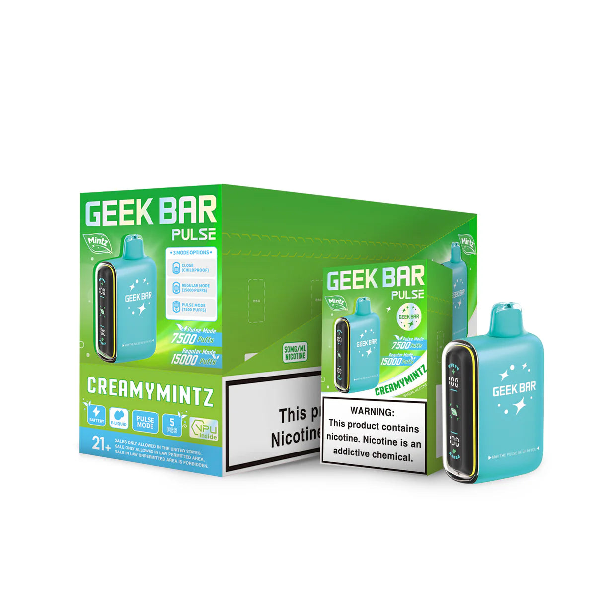 Geek Bar Pulse 15000 -  Creamy Mintz