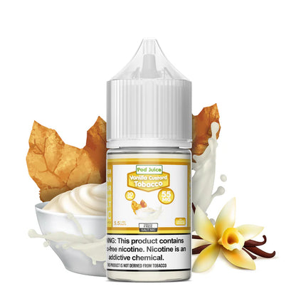 Pod Juice  Salts  - Vanilla Custard Tobacco