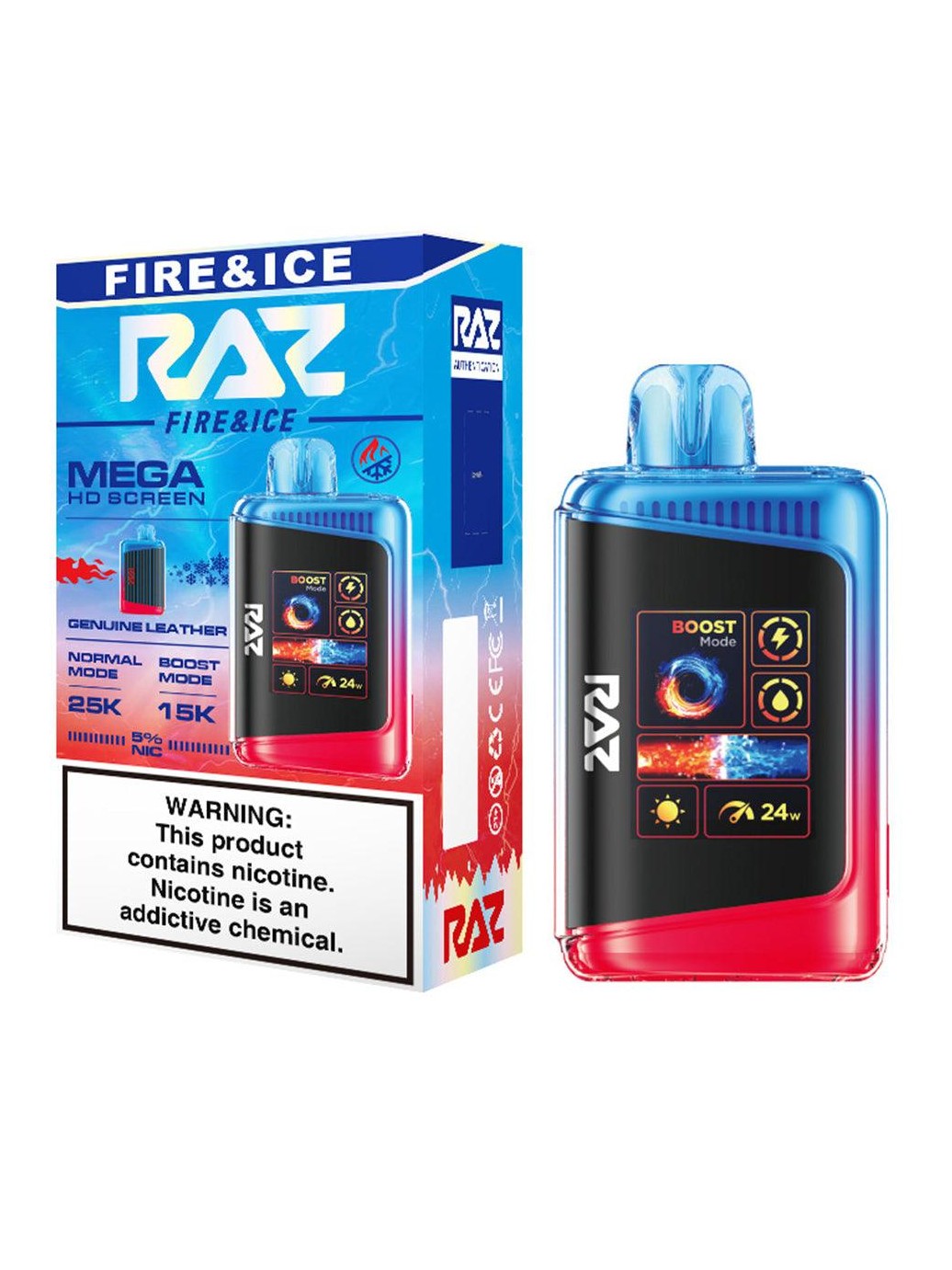 Raz DC25000 Disposable  Fire & Ice