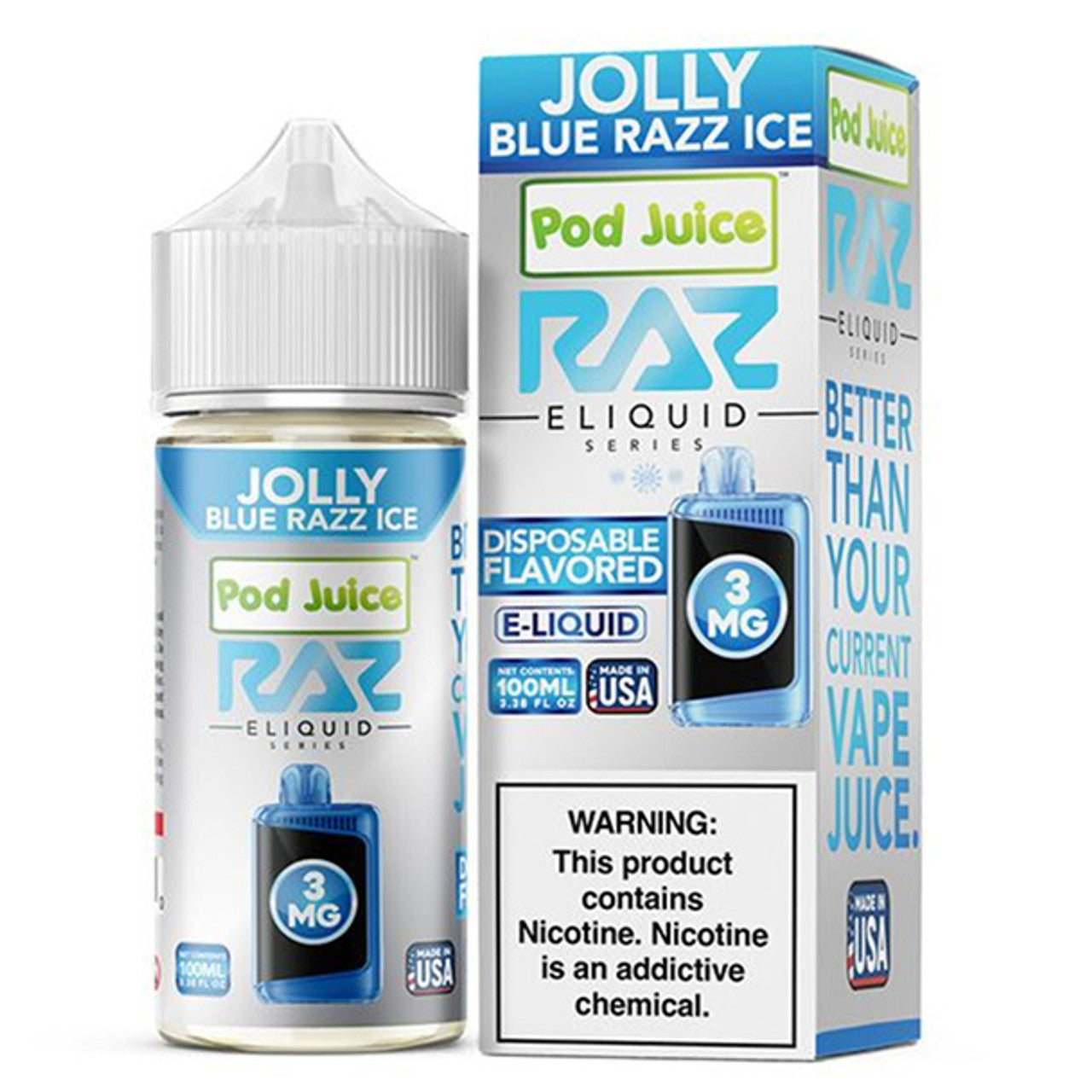 Pod Juice - Blue Razz Ice (PJ 5000)