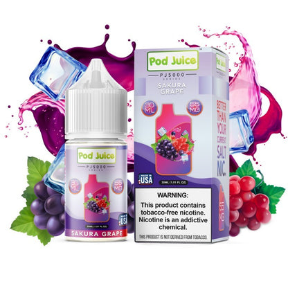 Pod Juice Salt Sakura Grape (PJ5000)