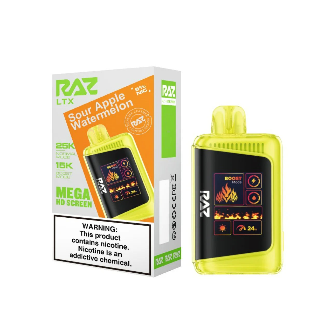 RAZ LTX 25K Sour Apple Watermelon