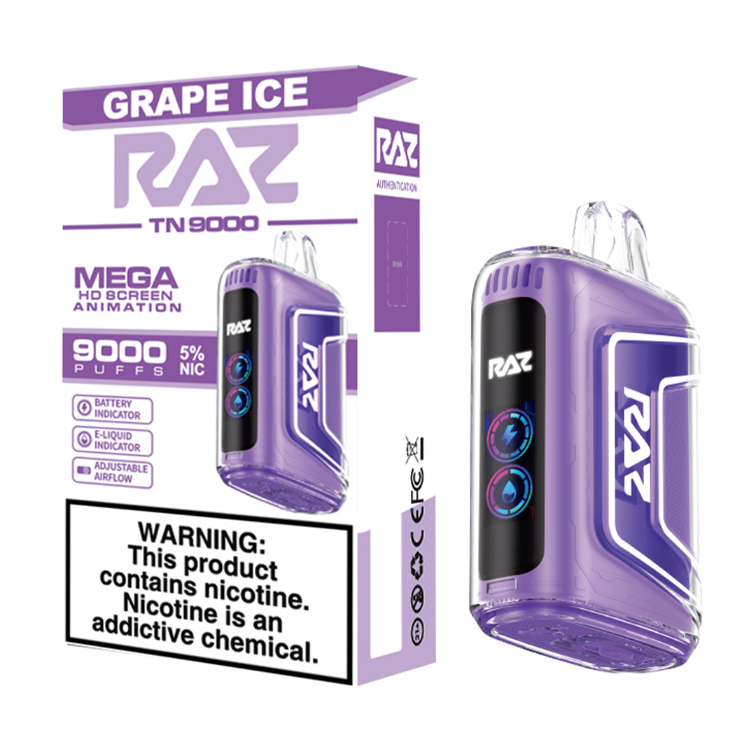 Raz 9000 - Grape Ice - TK PLUS