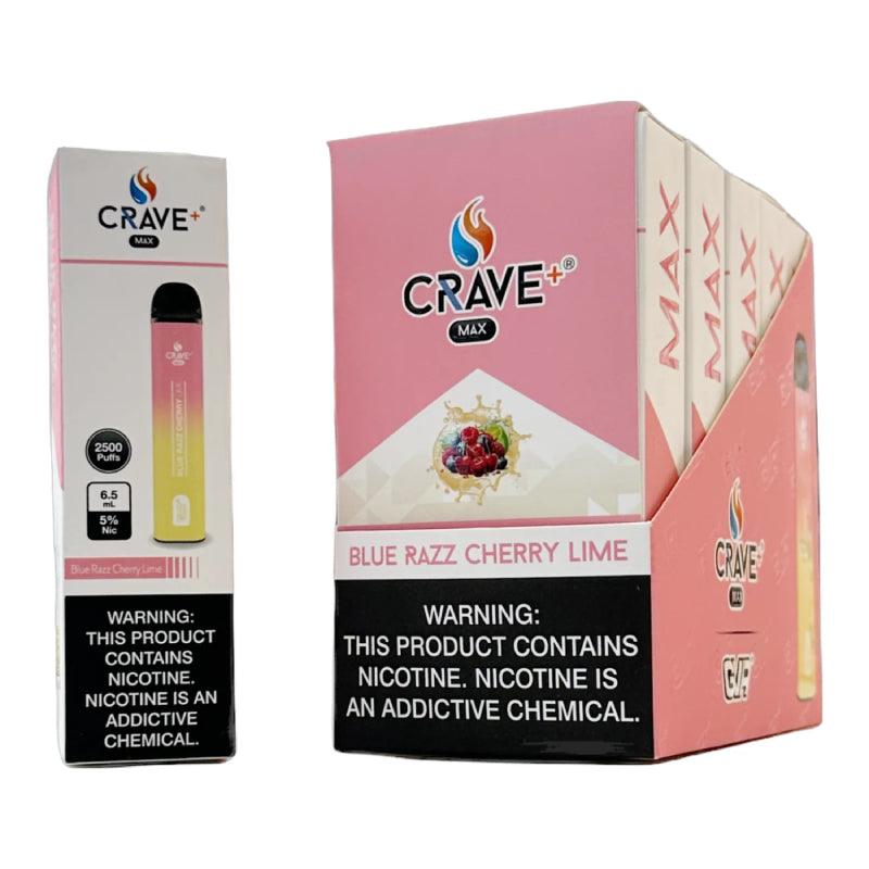 Crave Max 2500  Blue Razz Cherry Lime