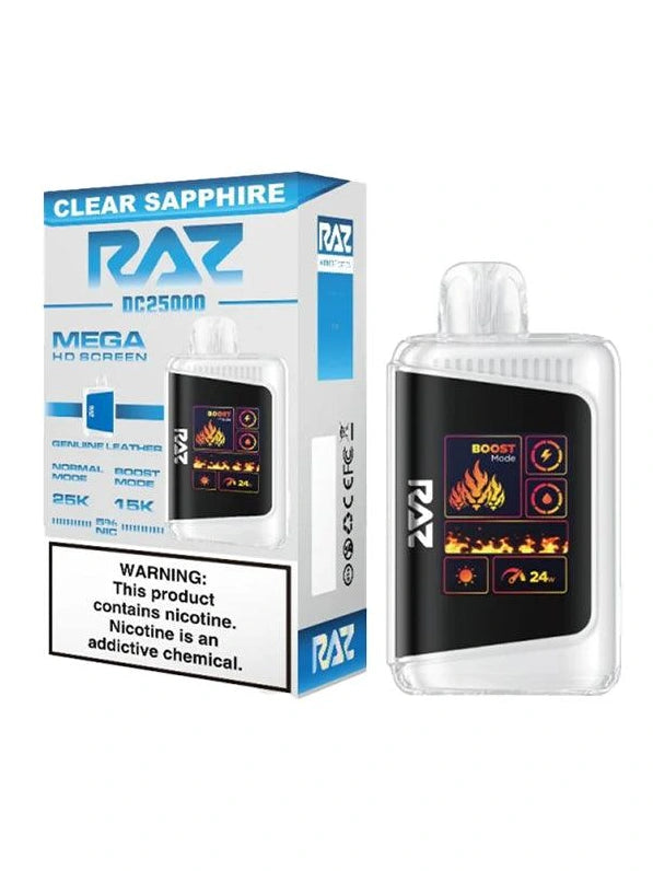 Raz DC25000 Disposable  Clear Sapphire