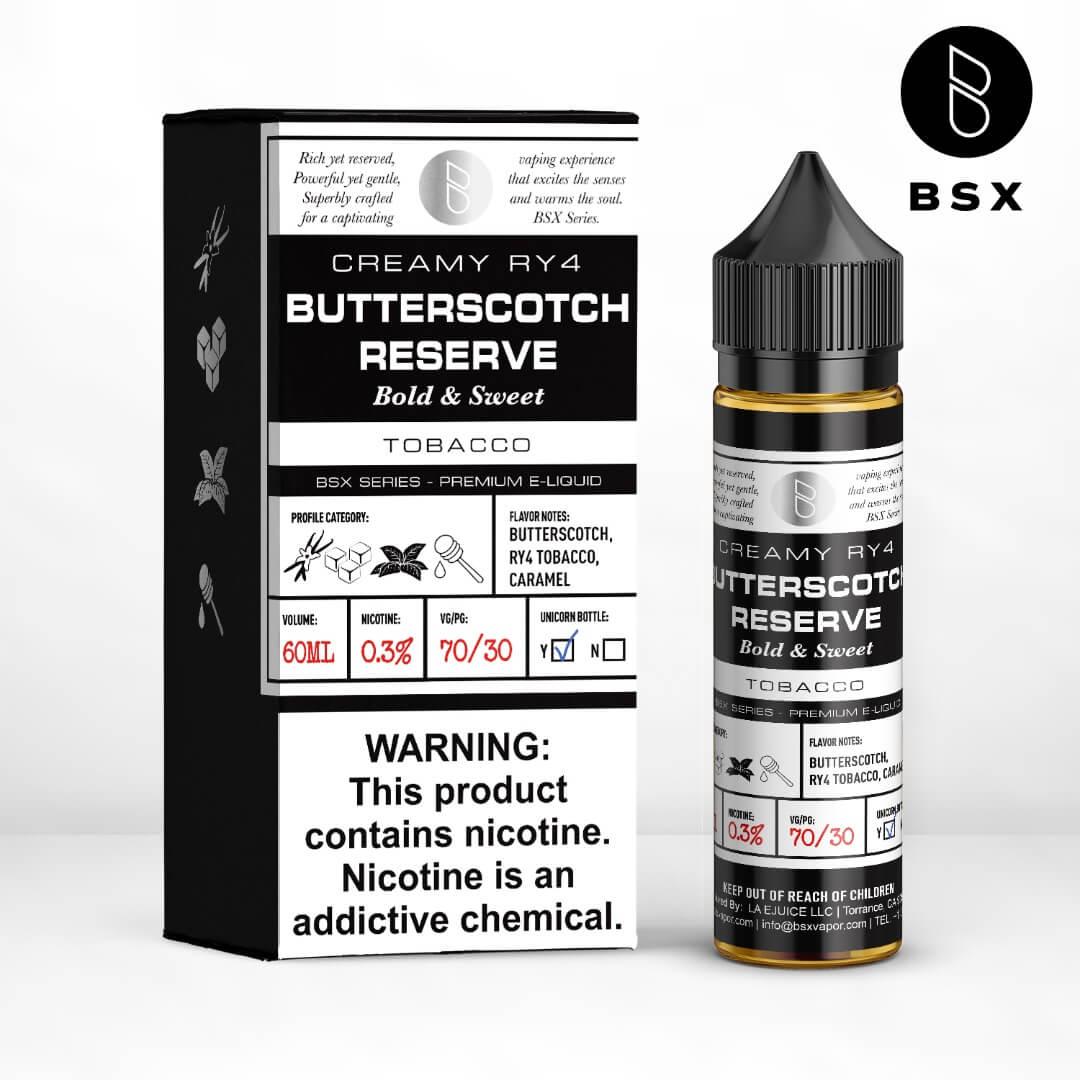 Glas Vapor - Butterscotch Reserve Bold and Sweet