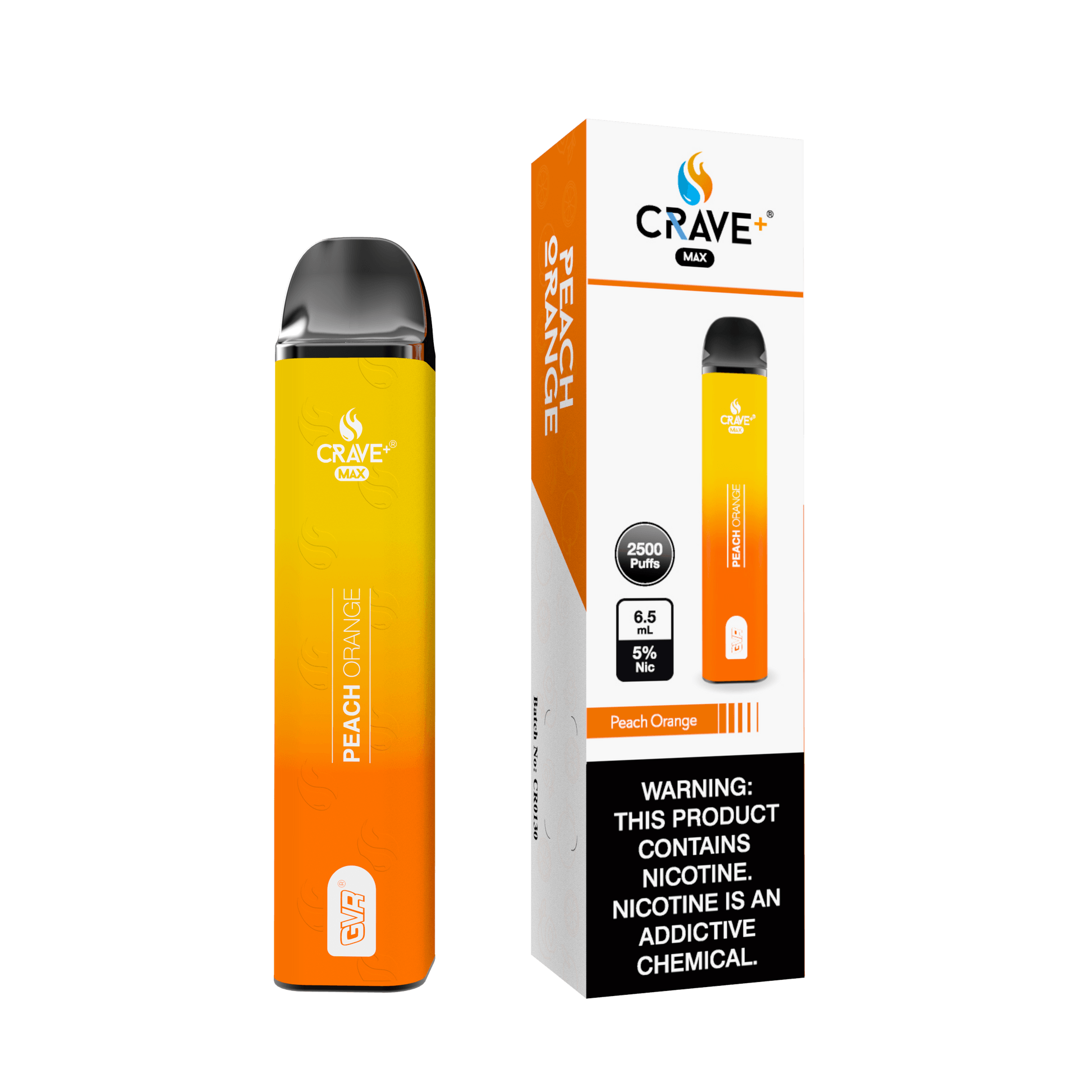 Crave Max 2500  Peach Orange