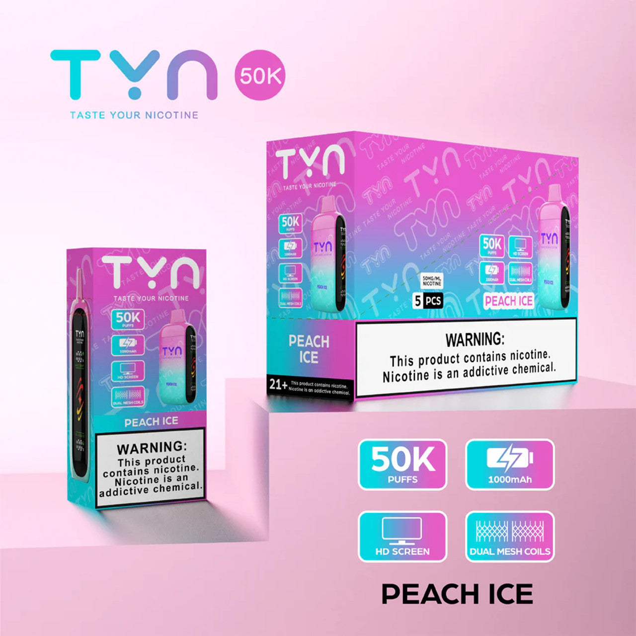 Tyn 50k Peach Ice